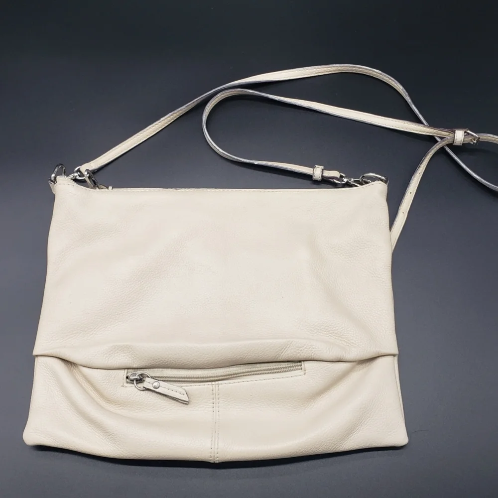 Sanctuary | Manhattanville White/Cream Leather Crossbody Bag - Picture 3 of 10
